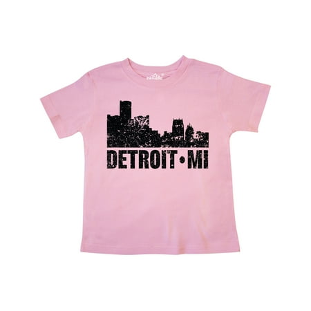 

Inktastic Detroit Skyline Grunge Gift Toddler Boy or Toddler Girl T-Shirt