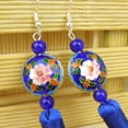 thumbnail image 4 of Boho Blue Tassel Earrings Long Dangle Ethnic Style Jewelry for Women Vacation Festival Lightweight Fashion Accessories, 4 of 5
