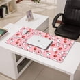 thumbnail image 3 of Long Mouse Pads for Desk,Pink Cow Milk Strawberry Pattern Desk Mats on Top Of Desks, Desk Mouse Pad Extra Large with 3mm Non-Slip Base and Stitched Edge for Gaming,Office,Work,Home 31.5"x15.7", 3 of 6