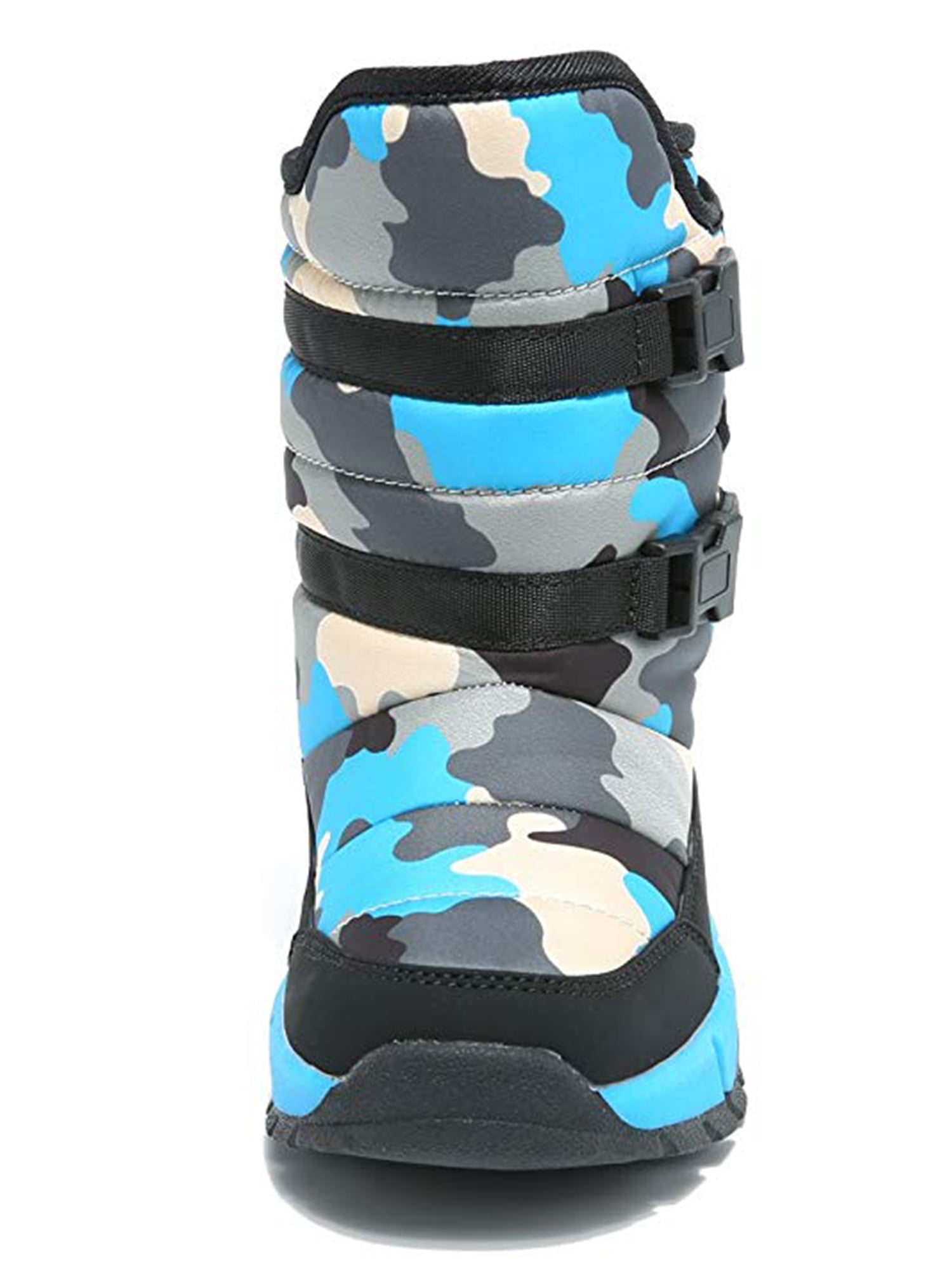 Boys Snow Boots Winter Waterproof Slip Resistant Cold Weather Shoes（Little Kid/Big Kid 