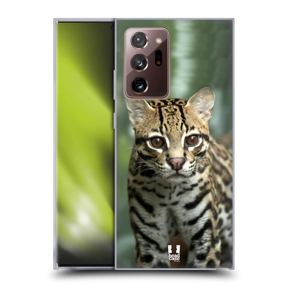 Head Case Designs Famous Animals Closeup Of An Ocelot Soft Gel Case Compatible with Samsung Galaxy Note20 Ultra / 5G