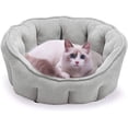 thumbnail image 1 of Cama para Perros, Cama para Gatos, Sofá para Perros, Cama con cojín para Perros de Felpa, Cesta Extra Suave para Mascotas para Perros y Gatos pequeños, 46 * 46 * 23 cm, 1 of 5
