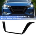 thumbnail image 2 of Accesorios de recubrimiento de parachoques de embellecedor de parrilla frontal de 1 juego de Unique Bargains para Nissan Sentra 2020 2021 2022 2023, 2 of 7