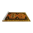 thumbnail image 2 of Ahgly Company Machine Washable Indoor Square Persian Yellow Traditional Area Rugs, 8' Square, 2 of 4