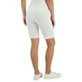 thumbnail image 3 of Charter Club Womens Floral Print Fitted Shorts Bright White Combo M, 3 of 3