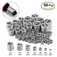thumbnail image 1 of 60 piezas de manguito de tornillo de alambre, kits de surtido de manguitos de rosca de acero inoxidable M3-M12, inserto de reparación de roscas, resistencia al desgaste, fortalece la resistencia Amonsee No, 1 of 5