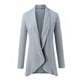 thumbnail image 5 of Vedolay Womens Sweaters Work Cardigans Long Sleeve Outwear 2023 Gray,L, 5 of 5
