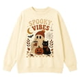 thumbnail image 3 of Kiijoy Halloween Graphic Sweatshirt for Girls Fall Cozy Pullover Top, Beige, Sizes 2-3T, 3 of 3