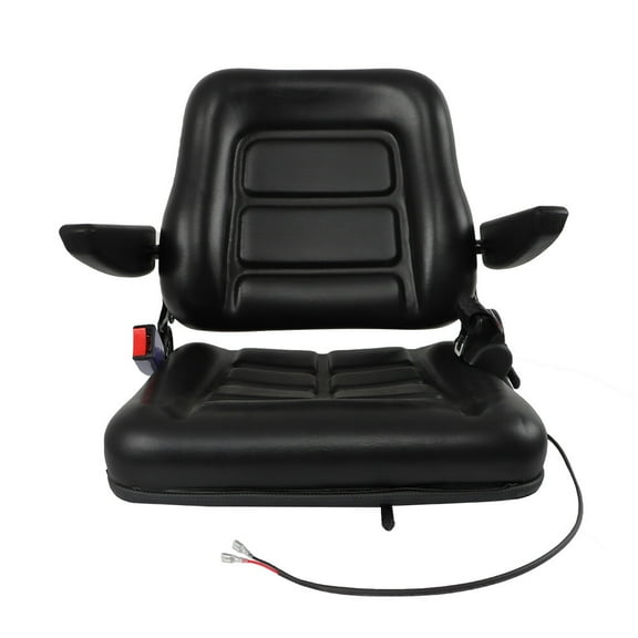 Universal Folding Seat For Tractor And Forklift With Slide/ Armrest/ Seatbelt