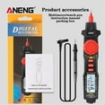 thumbnail image 6 of Aneng A3004 Digital Pen Multimeter Auto Ncv Ac/Dc Voltmeter Ammeter Ohmmeter Resistance Meter With Capacitance Diode Test Continuity Alarm Backlit Lcd Screen With Data Hold Flashlight, 6 of 7