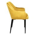 thumbnail image 4 of Set 2 Sillas Comedor Sillones Terciopelo Acolchadas Modernas, 4 of 5