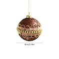 thumbnail image 3 of Steadlien Brown Foam Christmas Ornaments Set of 12 Coffee Themed Glitter Hanging Balls with Adhesive Powder for Xmas Tree Decorations Holiday Party Festive Decor, 3 of 6
