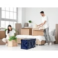 thumbnail image 6 of Unique Bargains 1 Pack Clothes Storage Bags Moving Bags Blue 27*14*15in, 6 of 7