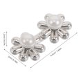 thumbnail image 2 of PTOOTP 10 Pares Ajustador De Cintura Para Prendas Con Broche De Metal Plateado Y Floral, 2 of 8