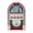 Red, variant on Mr. Christmas 9-inch Decorative Vintage Jukebox Red