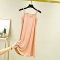 thumbnail image 2 of Hrsba Women Nightgown Solid Color Fabric Lightweight Spaghetti Strap Fixed Strap Short Sleepwear Dress, 2 of 5