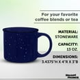 thumbnail image 4 of Ceramic Campfire Mug 13 oz. Set of 10, Bulk Pack - Speckled Camping Tea Cups - Blue, 4 of 5