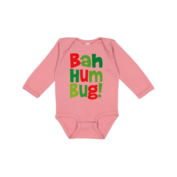 Inktastic Bah Humbug Boys or Girls Long Sleeve Baby Bodysuit