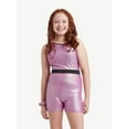 thumbnail image 2 of Justice Girls Gymnastic Leotard Biketard for Teens with Matching Hair Scrunchie, Sizes XS-XL, 2 of 4