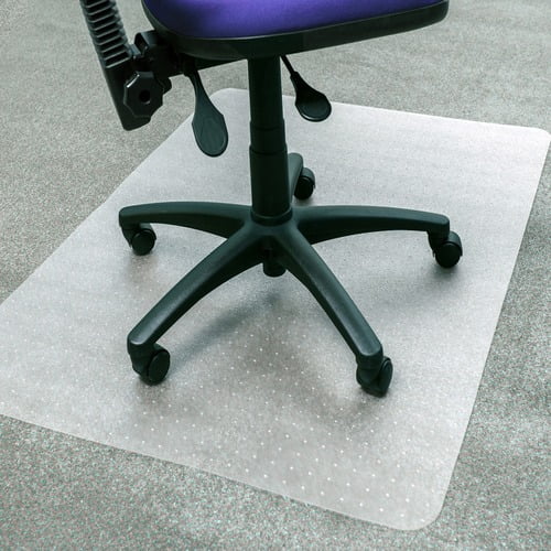 Floortex Cleartex Advantagemat Plus APET Chairmat - Carpet - 48" Length x 36" Width - Rectangle - Clear | Bundle of 2 Each