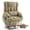 Beige, variant on Dual Motor Power Lift Recliner Chair for Elderly – Oversized Lay‑Flat Design with Infinite Position, Massage & Heat, Cup Holders, Lumbar Pillow, One‑Touch Reset, and USB/Type‑C Charging Fabric,Gray