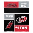 thumbnail image 2 of Carolina Hurricanes NHL Colorblock Personalized Silk Touch Throw Blanket, 50" X 60", 2 of 5