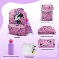 Fast Forward Minnie Mouse Child Backpack with Lunch Box - 6 Piece Set ...