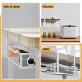 thumbnail image 2 of Under Desk cable Management Tray White, cinati cable Management Under Desk No Drill, cable Tray with clamp for Desk Wire Management,Desk cable Management Box for Office, Home - No Damage to Desk, 2 of 6