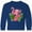 Royal Blue, variant on Inktastic Flamingo with Tropical Flowers Long Sleeve Youth T-Shirt