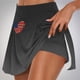 thumbnail image 3 of Faldas de Verano para las Mujeres Impresión Hoja Plisado Tenis Atlético Elástico Pantalones Cortos, Falso Dos Piezas Pantalones Falda para Diario, 3 of 5