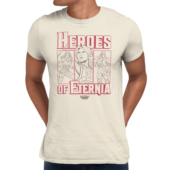 Masters Of The Universe Movie Heores Of Eternia Panels Men's T Shirt (Natural, S-XXXL)
