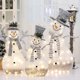 thumbnail image 3 of Christmas White Elk Snowman Glowing LED Holiday Light Gift Box Iron Home Shopping Center or Display Under Your Christmas Tree, 3 of 5