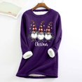 thumbnail image 3 of Mepaouo Fleece Sweatshirts for Women Winter Warm Crewneck Long Sleeve Thermal Pullover Tops, 3 of 4