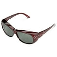 thumbnail image 5 of Polar Optics Women's FO-018 WIN GRY CMT Plastic Fits Over Sunglasses Wine, 5 of 6
