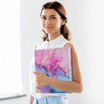 thumbnail image 5 of Haosy 2 Pack Hardcover 3 Ring Binder 1.5 Inch Ring Decorative Binder Organizer for Home School Office, Pink Purple Blue Marble, 5 of 10