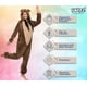 thumbnail image 4 of ¡Onesie Funziez! Disfraz de osito de peluche de sherpa ajustado para adultos, 4 of 5