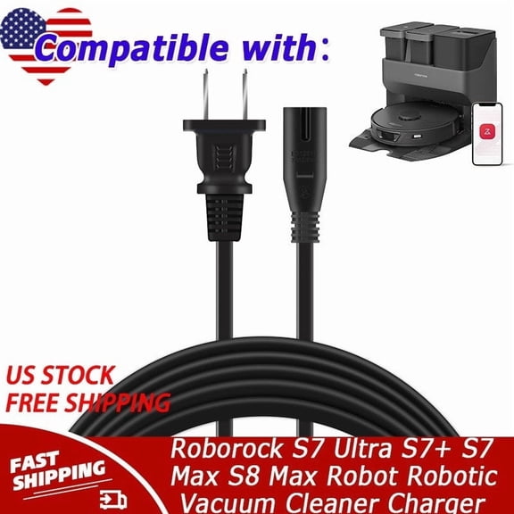 Charger Compatible with Roborock S7 Ultra S7 S7 Max S8 Max Robot Robotic Vacuum Cleaner