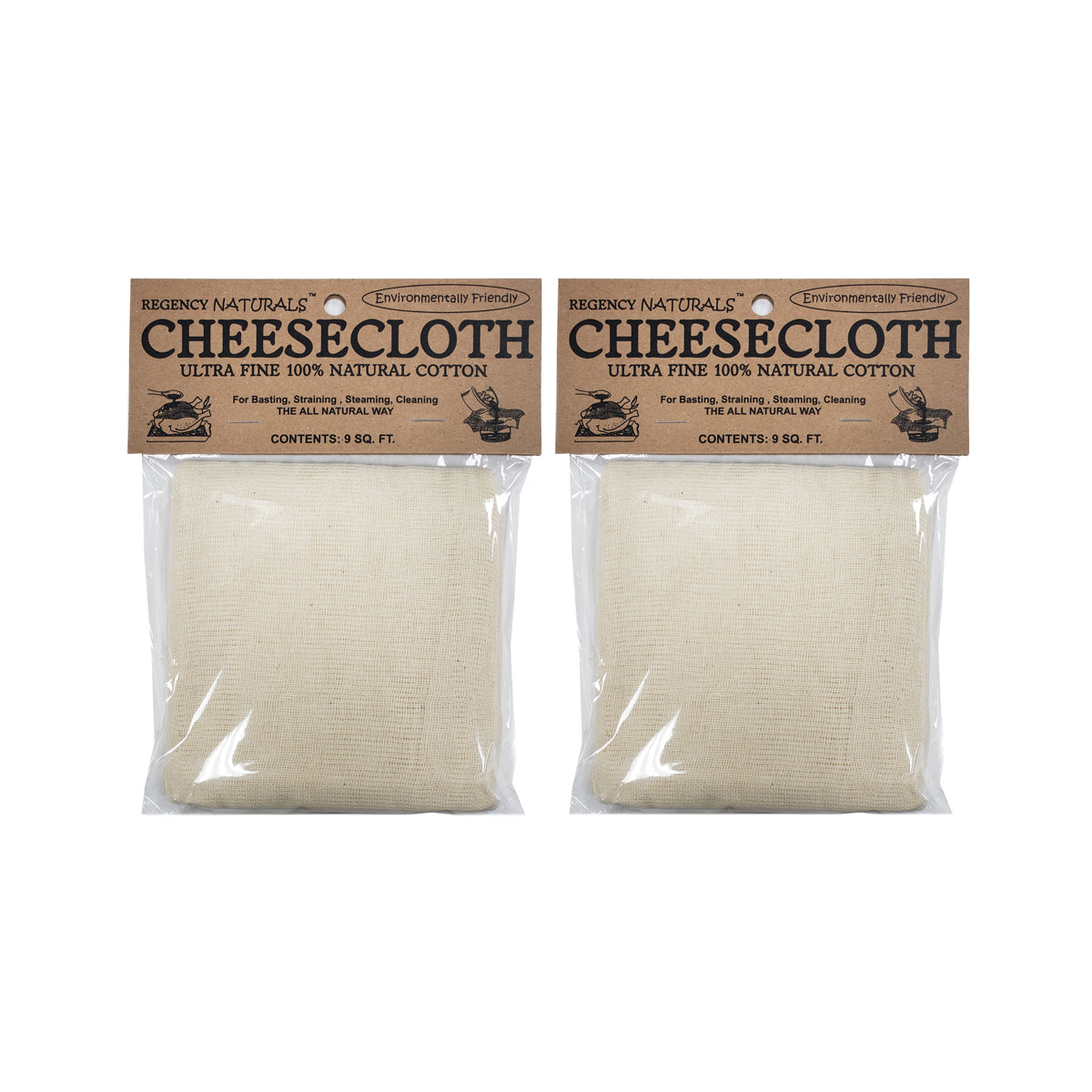 Regency Wraps 100 Cotton Cheesecloth Natural Ultra Fine White, 9 sq ft