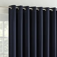 thumbnail image 4 of Eclipse Tricia Patio Door Panel, Room Darkening Single Curtain Panel for Sliding Door, 84 in long x 100 in wide, Midnight, 4 of 6