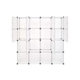 thumbnail image 4 of Cube Storage Organizer,Modular Closet Organizer Plastic Cabinet, 16 Cube Wardrobe Cubby Shelving Storage Cubes Drawer Unit, DIY Modular Bookcase Close, 4 of 5
