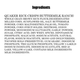 thumbnail image 5 of 9 Pack Quaker Rice Crisps with Buttermilk Ranch Flavour, Gluten Free Snacks, 0.67 Oz Per Pack, 5 of 6