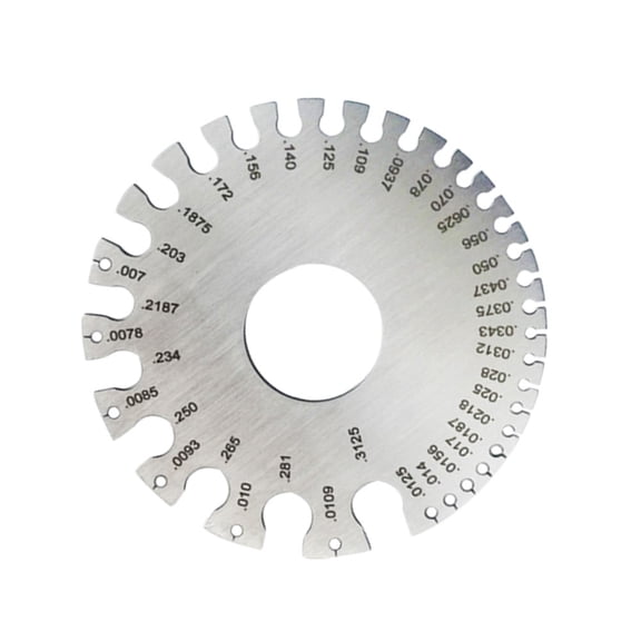 Milisten 1Pc Portable Sheet Metal Gauge for Accurate Weld Thickness Measurement with Keychain Holder