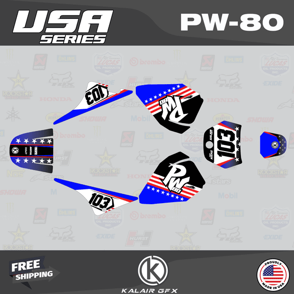 Kalair GFX Graphics Kit for Yamaha PW80 (1990-2008) Viper Series