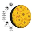 thumbnail image 2 of Kdxio Sun Flowers for Tire Cover Wheel Protectors Tyre Covers Weatherproof Wheel Covers Universal Fit for Trailer Rv SUV Truck Camper Travel Trailers 15 inch, 2 of 5