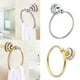 thumbnail image 4 of Toallero de pared de acero inoxidable para baño, color dorado Oro, 4 of 9