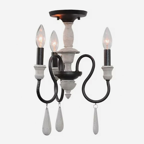 90204/3-Elk Home-Brownell - 3 Light Semi-Flush Mount-16 Inches Tall and 12.5 Inches Wide