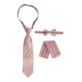 thumbnail image 5 of Gioberti Boy's Long Sleeve Dress Shirt + Stripe Tie, Bow Tie and Hanky, 5 of 5