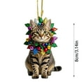 thumbnail image 3 of nTRIUQJ Warm Cute 2D Christmas Decoration For Festive Atmosphere Enhancement Family Gathering Joy Surprise Home Style Upgrade Black, 3 of 8