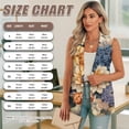 thumbnail image 6 of Psesaysky Retro Flower Print Womens Casual Blazers Open Front Sleeveless Work Office Suit Jackets Blazer Lapel Collar Suit Vest with Pockets, Size 3XL, 6 of 6