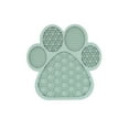 thumbnail image 4 of (3 pack) Vibrant Life Paw Shaped Silicone Dog Licking Mat in Blue, Green or Oatmeal, 4 of 16